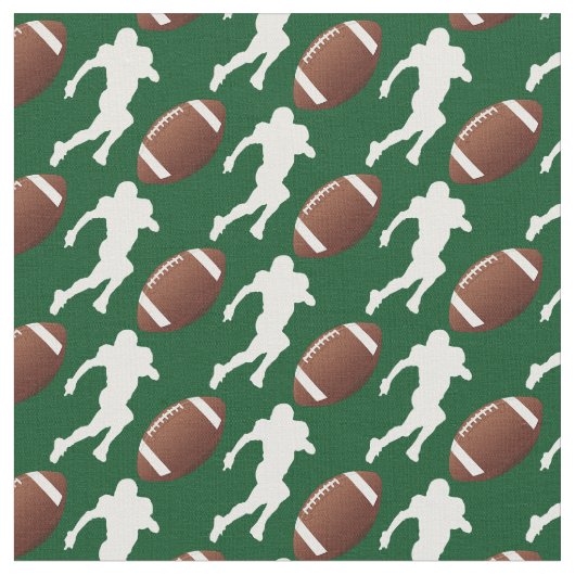 Football Design Fabric Stoff (Nahaufnahme)