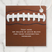 Football Design Fevor Card Geschenkanhänger (Rückseite)