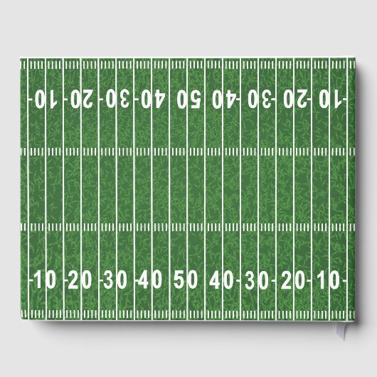 Football Design Gästebuch (Rückseite)