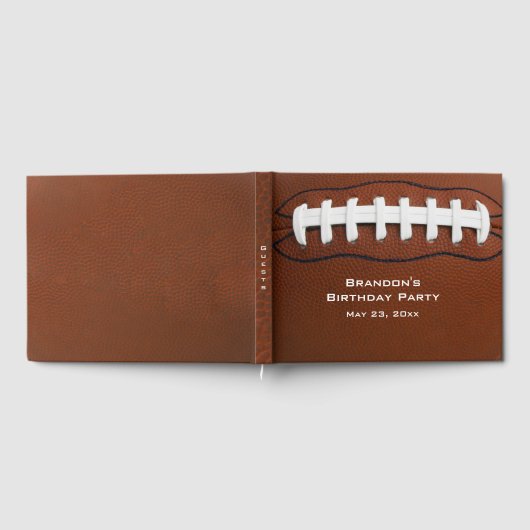 Football Design Gästebuch (Voll)