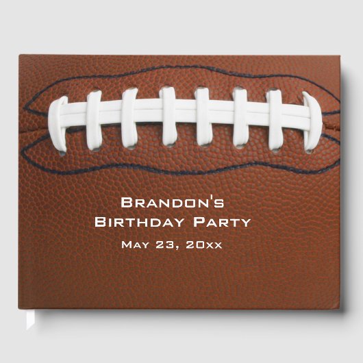 Football Design Gästebuch (Vorderseite)