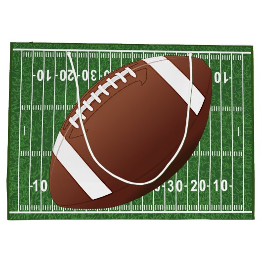 Football Design Geschenktasche Große Geschenktüte (Rückseite)