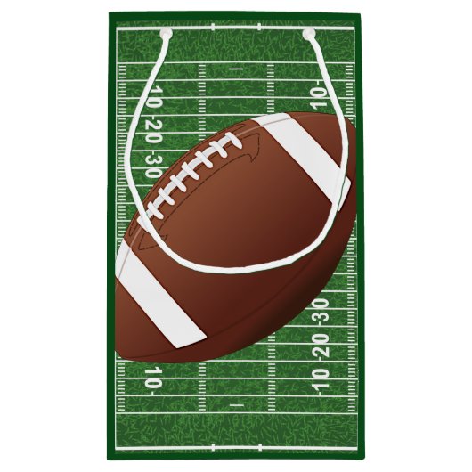 Football Design Geschenktasche Kleine Geschenktüte (Rückseite)