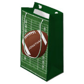 Football Design Geschenktasche Kleine Geschenktüte (Vorderseite Schrägansicht)