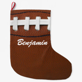 Football Design Grosser Weihnachtsmann Strumpf Großer Weihnachtsstrumpf