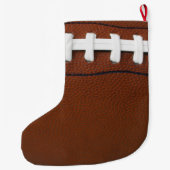 Football Design Grosser Weihnachtsmann Strumpf Großer Weihnachtsstrumpf (Rückseite)