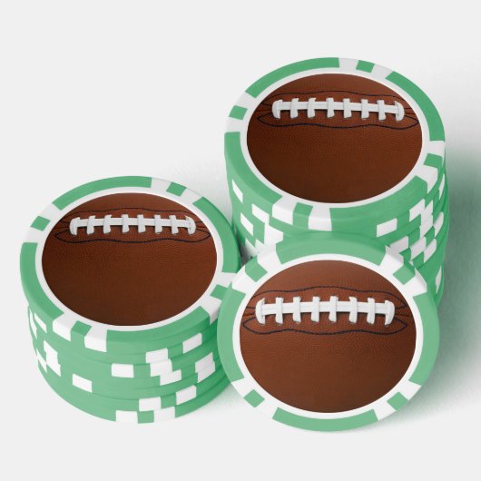 Football Design Poker Chips (Stapel)