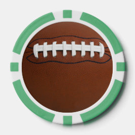 Football Design Poker Chips