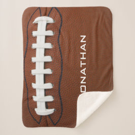 Football Design Sherpa Blanket Sherpadecke
