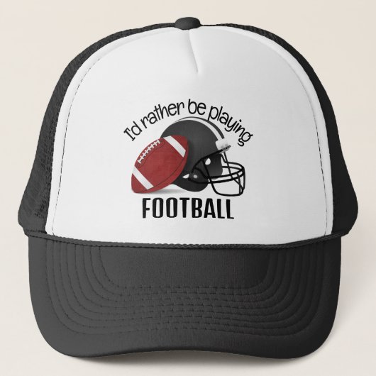Football-Designhut Truckerkappe (Vorderseite)