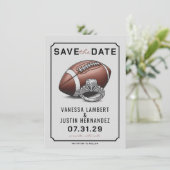 Football Diamond Save The Date (Stehend Vorderseite)