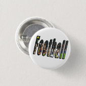Football Dimensional Logo, Button (Vorne & Hinten)