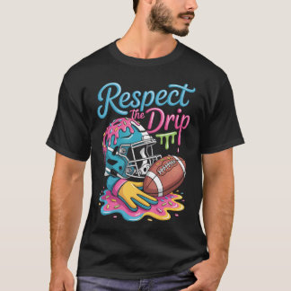 Football Drip Jungen Football Eiscreme Streusel T-Shirt