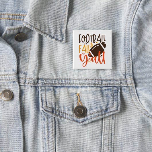 Football Fall & Y'all Button (Beispiel)