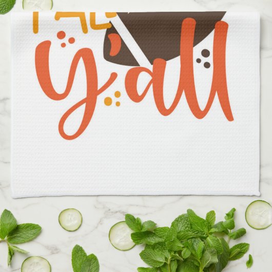 Football Fall & Y'all Geschirrtuch (Gefaltet)