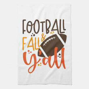 Football Fall & Y'all Geschirrtuch
