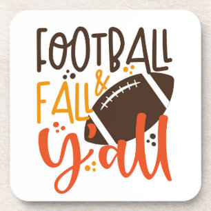 Football Fall & Y'all Getränkeuntersetzer