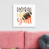 Football Fall & Y'all Leinwanddruck (Insitu (Wohnzimmer))