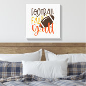Football Fall & Y'all Leinwanddruck (Insitu (Schlafzimmer))