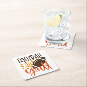 Football Fall & Y'all Rechteckiger Pappuntersetzer (Vor Ort)