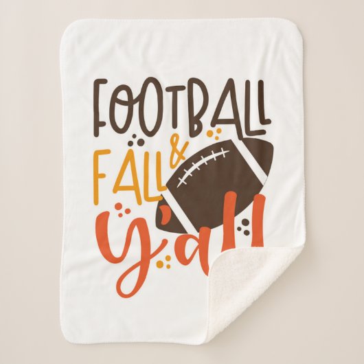 Football Fall & Y'all Sherpadecke (Vorderseite)