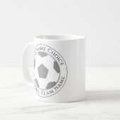 Football Fan Name & Football Club Kaffeetasse (Vorderseite Links)