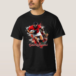 Football Fans Graphic and Text T-Shirt