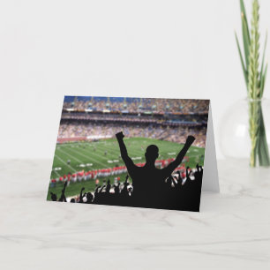 Football Fans Greeting Card Karte