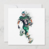 Football Feiertagskarte (Vorderseite)