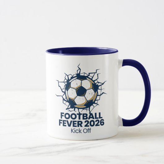 Football Fever 2026 Kick Off Soccer Tasse (Rechts)