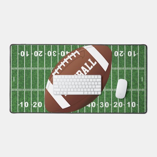Football Field and Ball Design Desk Mat Schreibtischunterlage (Tastatur & Maus)