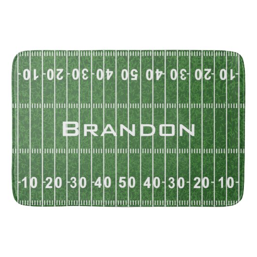 Football Field Design Bath Mat Badematte (Vorderseite)