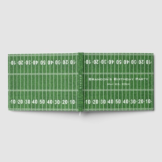 Football Field Design Gästebuch (Voll)