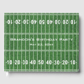 Football Field Design Gästebuch (Vorderseite)