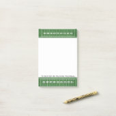 Football Field Design Post-it Klebezettel (Auf Schreibtisch)