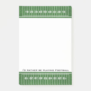 Football Field Design Post-it Klebezettel