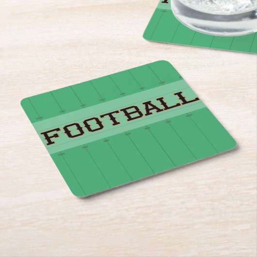 Football Field Yardline Marker Rechteckiger Pappuntersetzer (angewinkelt)