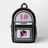 Football, Football Player Girl, Team, Gift Bedruckter Rucksack (Vorderseite)