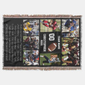 Football Foto Collage Decke (Vorderseite)