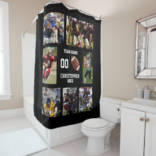 Football Foto Collage Duschvorhang