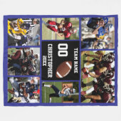 Football Foto Collage Fleecedecke (Vorderseite (Horizontal))