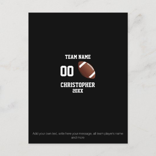 Football Foto Collage Postkarte (Vorderseite)