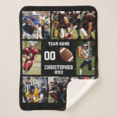 Football Foto Collage Sherpadecke (Vorderseite)