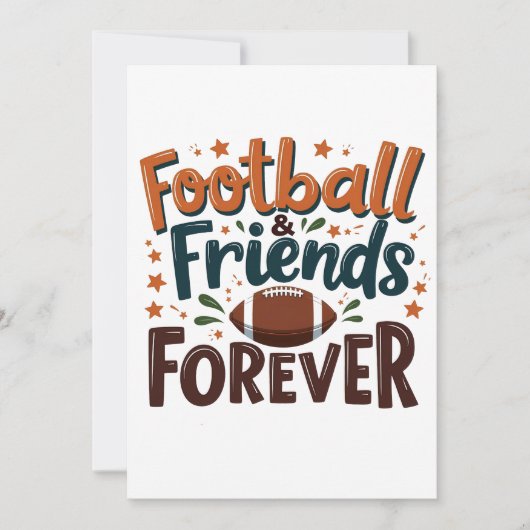 Football Friends Forever Fantasy Football Saison Einladung (Vorderseite)