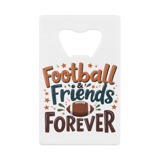Football Friends Forever Fantasy Football Saison Geldbeutel Flaschenöffner (Vorderseite)