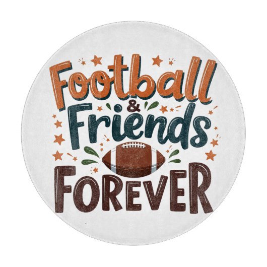 Football Friends Forever Fantasy Football Saison Schneidebrett (Vorderseite)