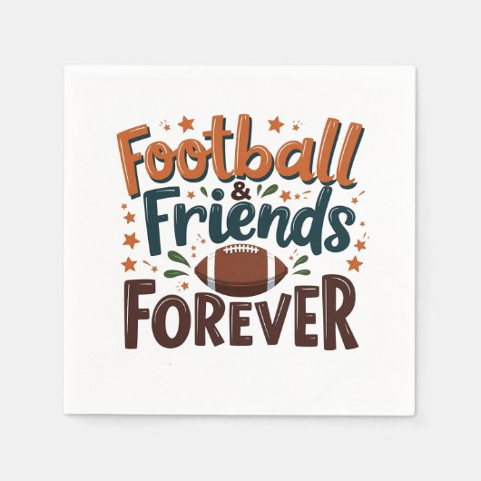 Football Friends Forever Fantasy Football Saison Serviette (Vorderseite)