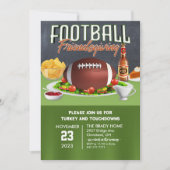 Football Friendsgiving Dinner Einladung (Vorderseite)