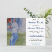 FOOTBALL FUN KÜNSTLERISCHE EREIGNIS EINLADUNG (Stehend Vorderseite)