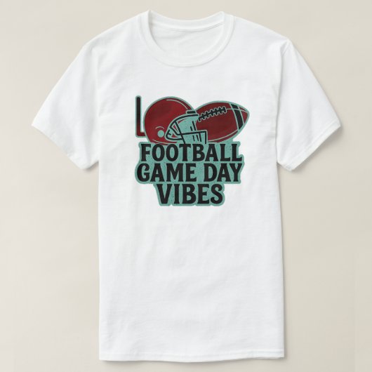 Football Game Day Vibes T-Shirt (Design vorne)